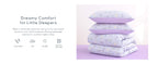 Wake In Cloud Purple Floral Full Comforter Set, 3 Pieces
