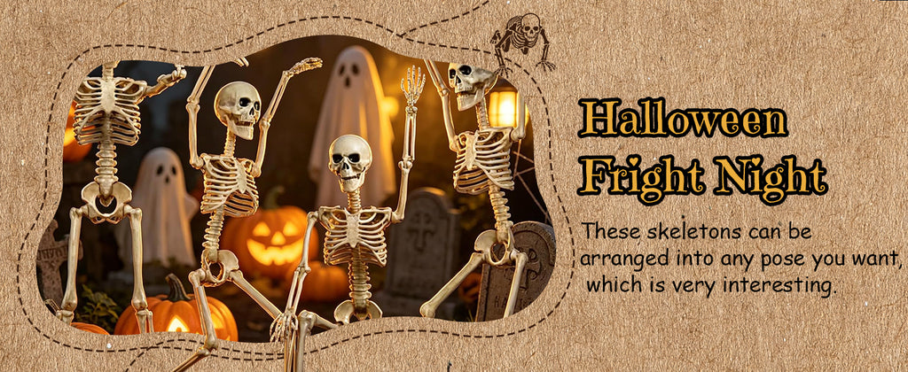 wymulot 2-Pack 40-Inch Posable Halloween Skeletons – 2 Pack 40 Inches Halloween Skeleton – product detail