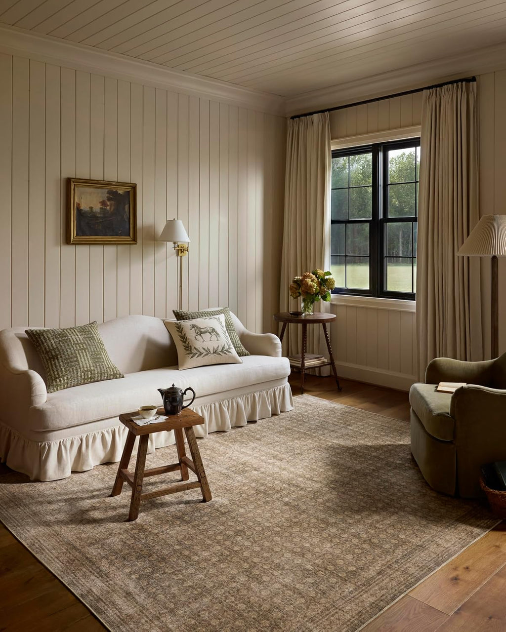 Loloi Chris Loves Julia Ramona Rug, Wheat/Tobacco, 6 x 9 ft