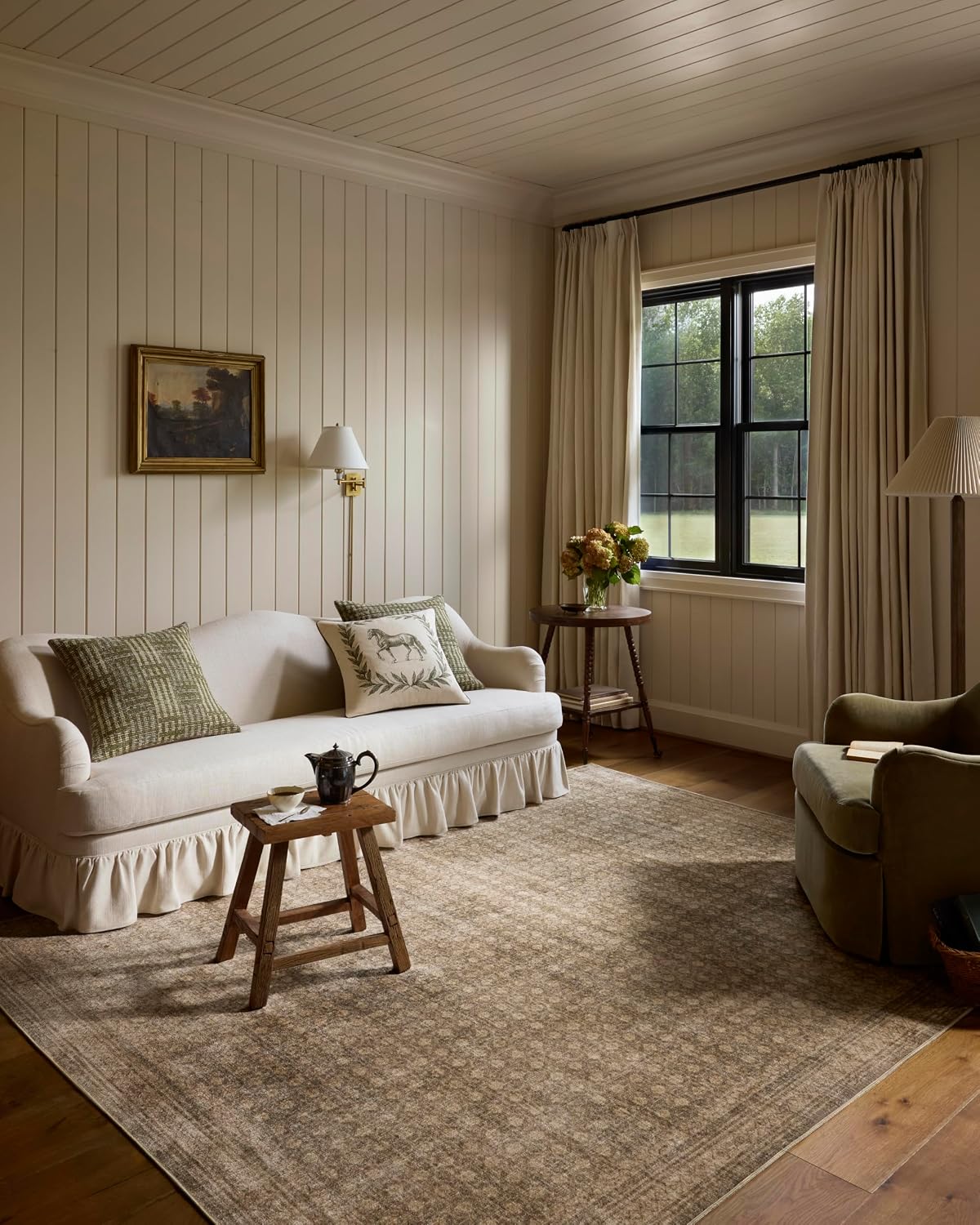 Loloi Chris Loves Julia Ramona Rug, Wheat/Tobacco, 6 x 9 ft