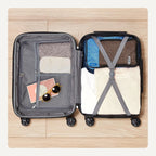 Amazon Basics Hardside Medium Checked Suitcase – Orange / Medium Checked – product detail