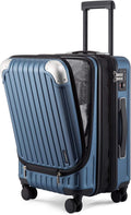 LEVEL8 LA-6576-06T00 Carry-On Suitcase – 20 Inch - Expandable, Blue