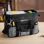 Amazon Basics TB001 12-Inch 16-Pocket Tool Bag – Small Standard Bag, Black & Gray – Small Standard Bag / Black & Gray – product detail