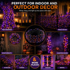 Dazzle Bright HB-300COI 100-Foot 300-LED Halloween String Lights – 300 LED, Purple & Orange – Purple & Orange / 300 LED – product detail