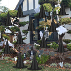 Helimoto 6-Piece Hanging Halloween Witch Hat Set – Black – product detail