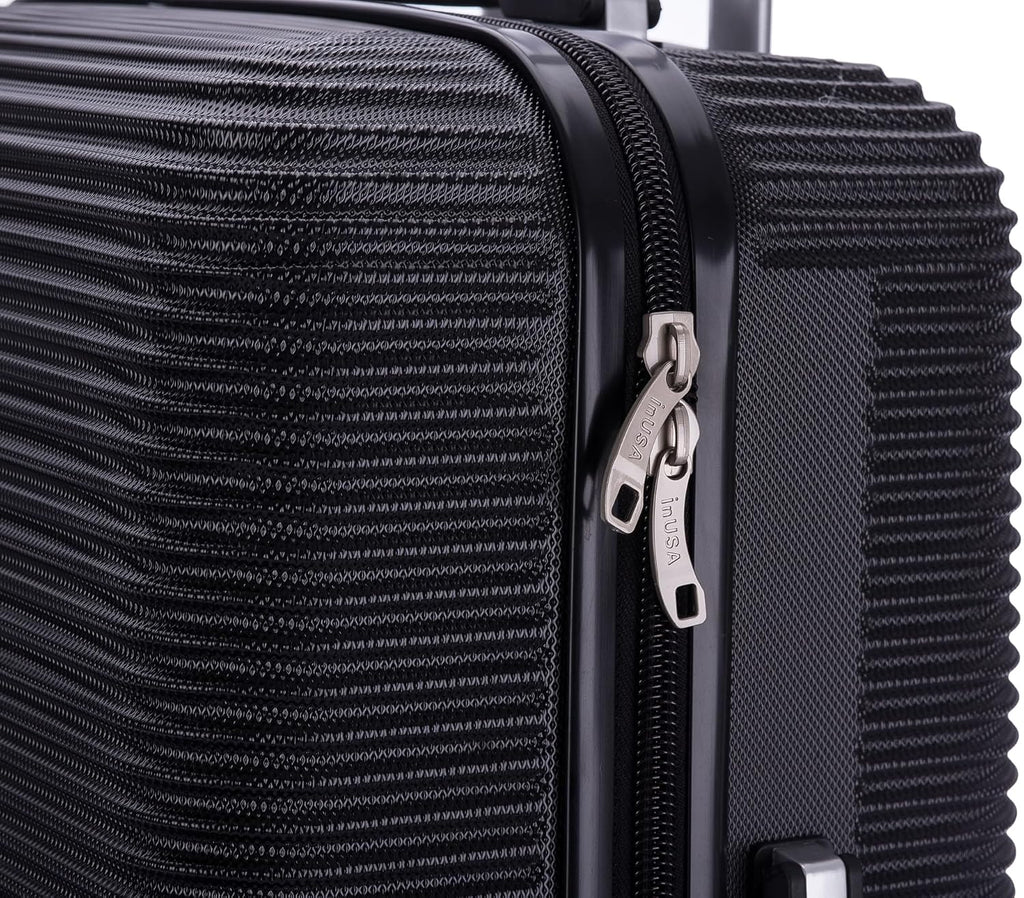 InUSA IUROY00L-BLK Hardside Suitcase – 28 Inch (L), Black – Black / 28 Inch (L) – product detail