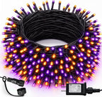 Dazzle Bright HB-300COI 100-Foot 300-LED Halloween String Lights – 300 LED, Purple & Orange