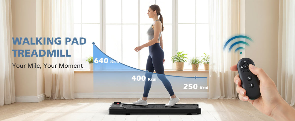 OLIXIS Under-Desk Walking Treadmill – no handle, Silver – Silver / no handle – product detail
