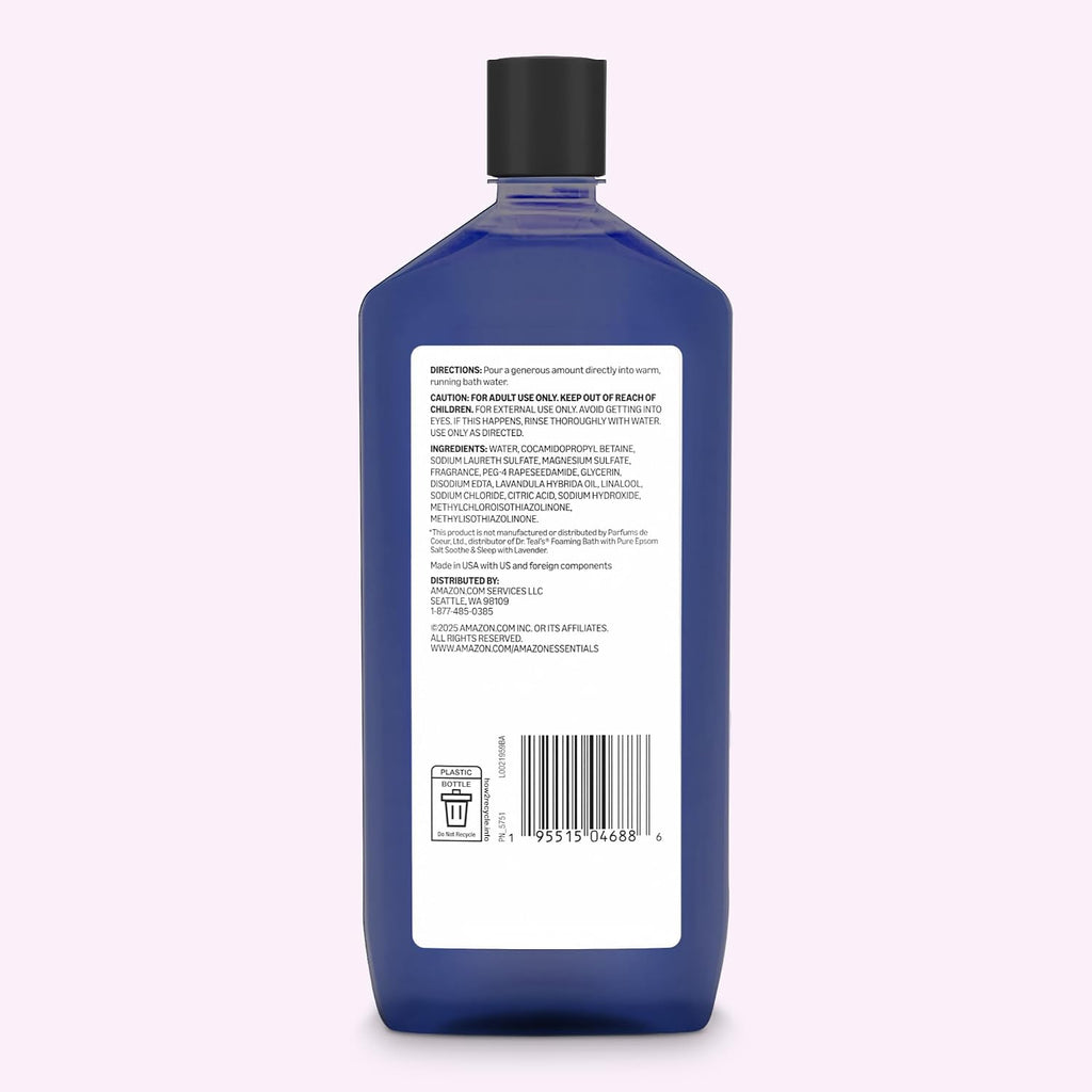 Amazon Essentials Lavender Foaming Bath, 34 fl oz