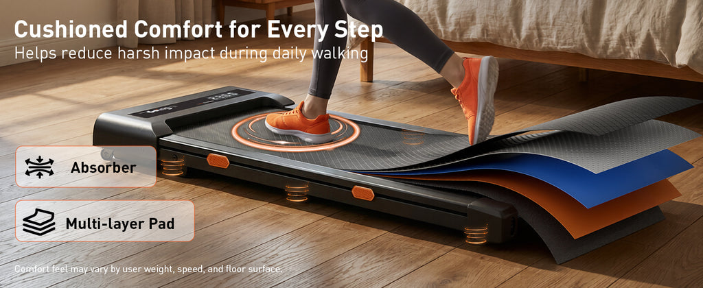 CYBERGOING T10 Under-Desk Walking Treadmill – Black – product detail