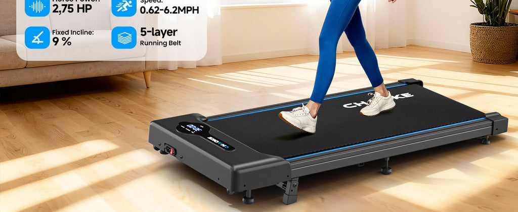 CHAOKE Under-Desk Walking Treadmill – Blue – product detail