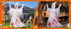 GOOSH 69589 8.2-Foot Halloween Ghost Inflatable – White and Red – product detail