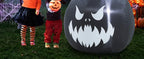 GIFTFIND 10091 7.6-Foot Halloween Pumpkin & Ghost Inflatable – Stacked Pumpkins – product detail