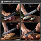 Brewin Knife and Block Set, 8 Pieces