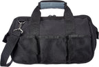 Amazon Basics TB001 12-Inch 16-Pocket Tool Bag – Small Standard Bag, Black & Gray – Small Standard Bag / Black & Gray – product detail