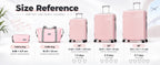 CONCEPTEN CON-LS28PP-BK Luggage Set – 5 Piece Sets (21/25/29/Db/Tb), Black – Black / 5 Piece Sets (21/25/29/Db/Tb) – product detail