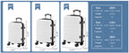 NEWBULIG 2LG-24WT Suitcase – 24 Inch, White – White / 24 Inch – product detail