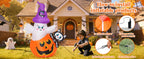 COMIN CO-69449 5-Foot Halloween Pumpkin & Ghost & Cat Inflatable – green – product detail