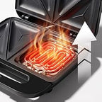 OVENTE GPS401B Electric Sandwich Maker, Black