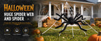 Land Guard WSJ-SJWZZ 236-Inch Halloween Web & 70-Inch Spider Set – 236 inches, White, Black – 236 inches / White, Black – product detail
