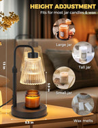 GODONLIF Adjustable Candle Warmer Lamp, Black