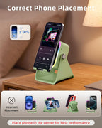 Oresoc Bluetooth and Induction Speaker Phone Stand, Green