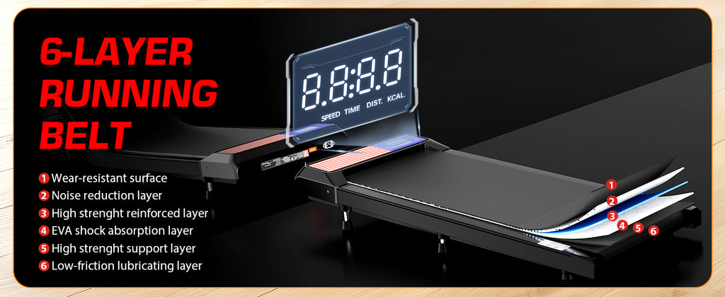 Mokirui Under-Desk Walking Treadmill – BLACK – product detail
