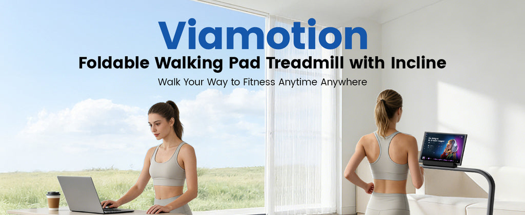 Viamotion Incline Walking pad Walking Treadmill – Silver – product detail