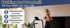 KMFurnila PBJ-FS01-SR2 Walking Treadmill – Steel Silver – product detail