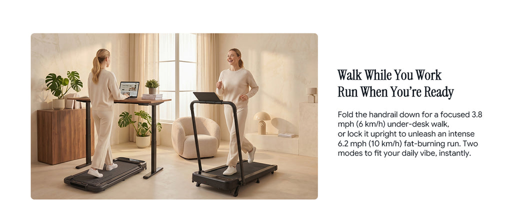 UREVO URTM059 Walking Treadmill – Black – product detail