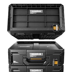 ToughBuilt TB-B1-D-70-3 StackTech XL 3-Drawer Tool Box – 3 Drawer, Black – 3 Drawer / Black – product detail
