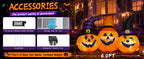 GOOSH 69106 6-Foot Halloween Pumpkin Inflatable – Orange, Black – product detail