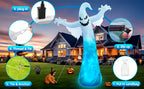zukakii QM-WS-021 12-Foot Halloween Ghost Inflatable – White – product detail
