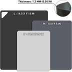 WK Flexible Cutting Mats, Mixed Grey, 3 Sizes