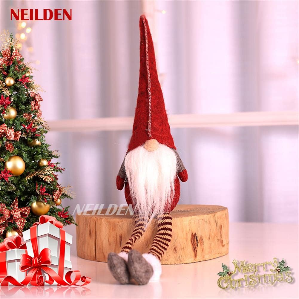 BWFY Long-Leg Christmas Decorative Dolls, Set of 3