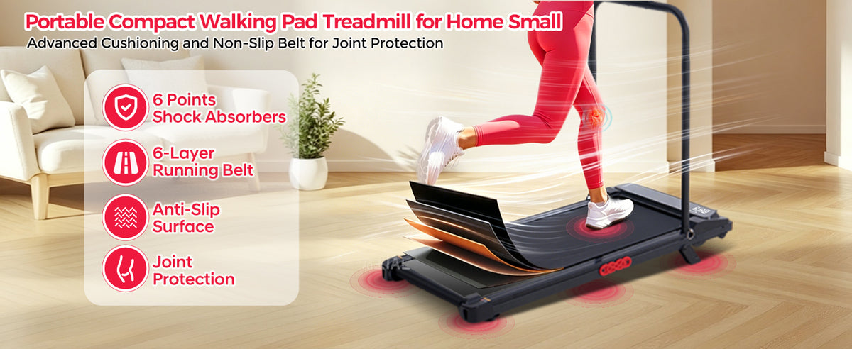 Potupus V300-DYV Under-Desk Walking Treadmill – Black-A1 – product detail