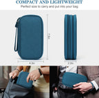 FYY Two-Layer Tech Organizer Pouch, Dark Green