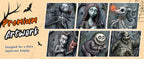 KLYRO 6-Pack 17-Inch Printed Halloween Tombstone Yard Signs – 17 Inch, Black – Black / 17 Inch – product detail