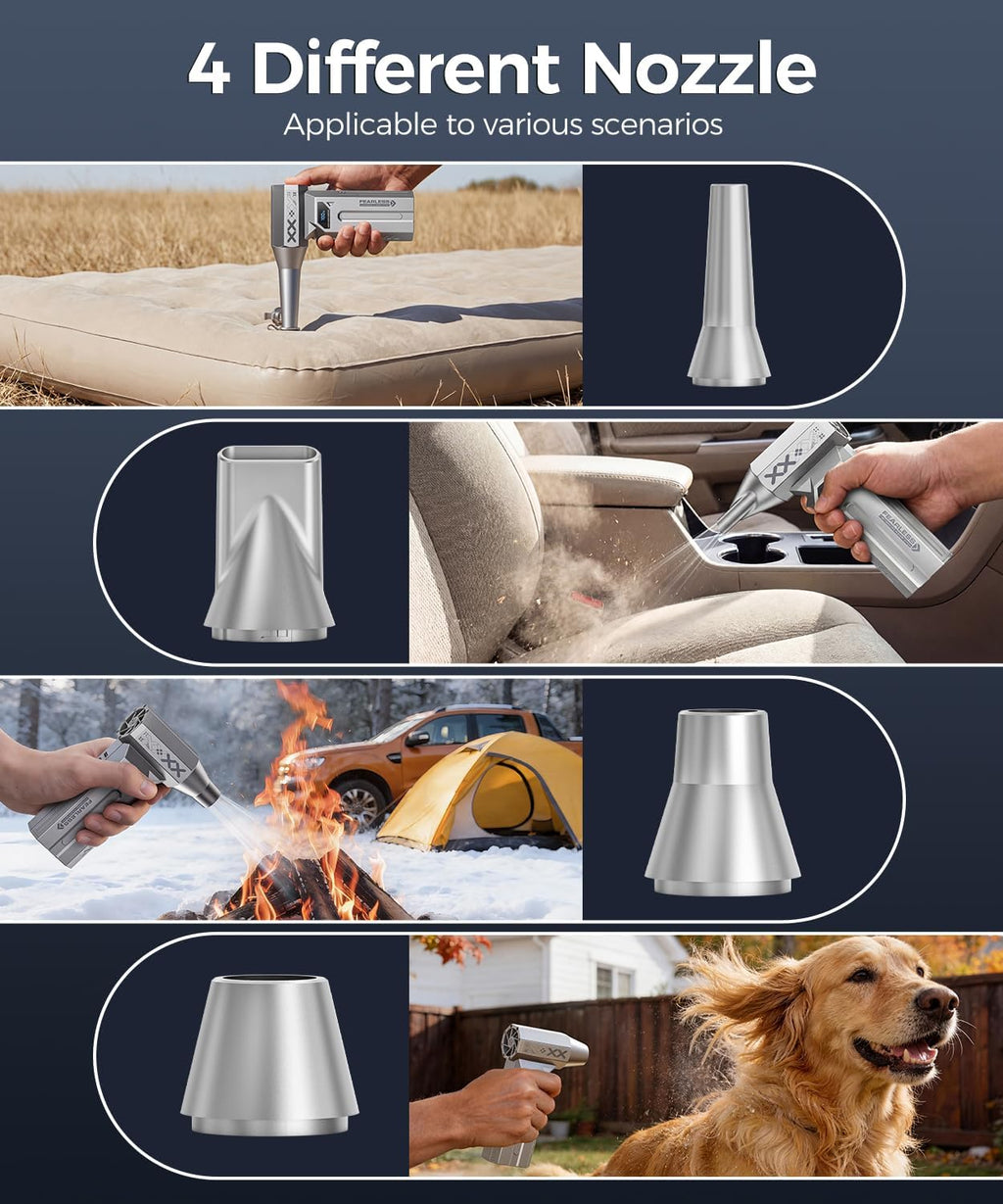 MiaEpic Z3 Rechargeable Electric Air Duster, Grey