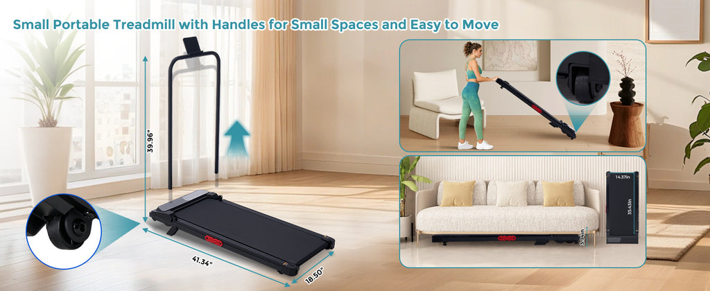 OKAYFOX V301 Under-Desk Walking Treadmill – Black X1 – product detail