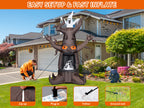 GOOSH DJ-WS-69463 9-Foot Halloween Animated Dead Tree & Ghost Inflatable – Brown – product detail
