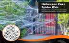 ZPISF Stretchable Halloween Cobwebs with 30 Spiders, Large