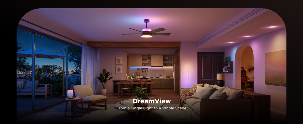 Govee 52-Inch Smart Ceiling Fan with RGBIC Lighting, Black