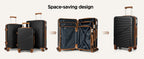 Cosbarn LS28ABS-BK Luggage Set – 5 Piece Sets (20/24/28/DB/TB), Black – product detail
