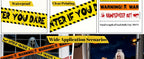 ONFAON 3-Piece Non-Adhesive Halloween Caution Tape Bundle – Red or Orange – product detail