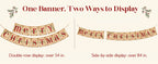 ORIENTAL CHERRY Vintage-Style Merry Christmas Banner