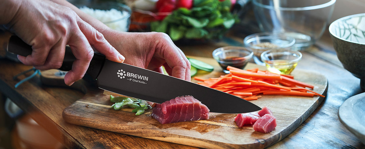 Brewin Knife and Block Set, 8 Pieces