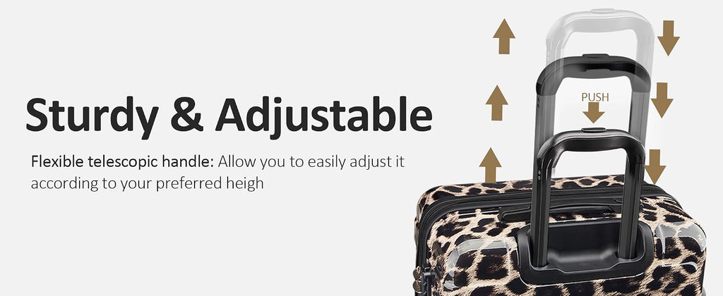 Tolino HW-Wild-20/24in Luggage Set – 2 Sets(20In/24In), Cheetah – Cheetah / 2 Sets(20In/24In) – product detail