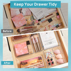 Vtopmart Clear Drawer Organizer Trays, 25-Pack