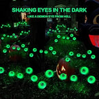 BeHiller BGYQG001 2-Pack 12-LED Solar Eyeball Garden Lights – Green – product detail